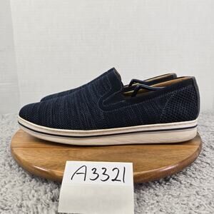 Johnston and Murphy Trenton Navy Knit Casual Daily Slip On Sneaker Mens 11 M
